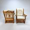 Faux Bamboo Lounge Chairs, 1960s, Set of 2 3