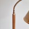 Pencil Reed Rattan Floor Lamp with Metal Shade, 1970s 5