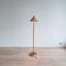 Pencil Reed Rattan Floor Lamp with Metal Shade, 1970s 3