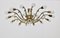 Mid-Century Modern Austrian Brass and Crystals 14 Arms Chandelier from J & L Lobmeyr, 1950s, Image 1