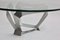 Aluminum Clear Glass Coffee Table from Knut Hesterberg, 1960s, Image 7