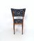 Quadratische Gemusterte Mid-Century Stühle in Schwarz & Weiß im Stil von Ico Parisi, 4er Set 9