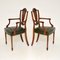Antique Shield Back Carver Armchairs, Set of 2 3