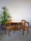 Italian Bamboo & Midollino Table and Chairs, 1970s, Set of 5, Image 2