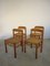 Italian Bamboo & Midollino Table and Chairs, 1970s, Set of 5 7