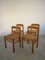 Italian Bamboo & Midollino Table and Chairs, 1970s, Set of 5, Image 7