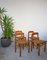 Italian Bamboo & Midollino Table and Chairs, 1970s, Set of 5, Image 4