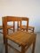 Italian Bamboo & Midollino Table and Chairs, 1970s, Set of 5 6