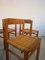 Mesa y sillas italianas de bambú y Midollino, años 70. Juego de 5, Imagen 6