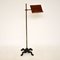 Antique Victorian Walnut Brass & Iron Reading / Music Stand 2