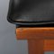 Black Leather Bwana Chair with Ottoman by Finn Juhl for France & Son, 1962, Set of 2 10