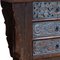 Antique Chinese Carved Three Drawer Coffer 4