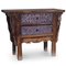 Antique Pine Carved Table with Drawers, Image 1