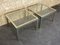 Chrome & Brass Coffee Side Table, 1960s, Set of 2 9