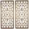 Large Carved Lattice Panels, Set of 4 2