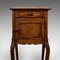 Antique French Victorian Walnut Marble Bedside Cabinet Nightstand, 1900s, Image 10