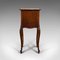 Antique French Victorian Walnut Marble Bedside Cabinet Nightstand, 1900s 4