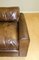 Brown Leather Armchair with Feather Filled Cushions from Alma Home 7