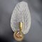 Large Murano Glass Leaf Wall Light or Sconce from Barovier & Toso, 1950s 5