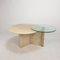 Italian Travertine and Glass Coffee Table, 1980s, Image 10