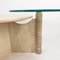 Italian Travertine and Glass Coffee Table, 1980s, Image 15