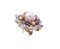 White Pearls, Diamonds, Hydrothermal Amethysts, 14Kt White and Rose Gold Earrings 5