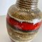 Jarrón de suelo Fat Lava alemán de cerámica de Heinz Siery para Carstens Tönnieshof, años 70, Imagen 12