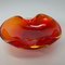 Italian Murano Red Glass Shell Bowl by Antonio Da Ros for Cenedese, 1960s 10