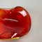 Italian Murano Red Glass Shell Bowl by Antonio Da Ros for Cenedese, 1960s 7