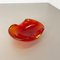 Italian Murano Red Glass Shell Bowl by Antonio Da Ros for Cenedese, 1960s 2