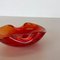 Italian Murano Red Glass Shell Bowl by Antonio Da Ros for Cenedese, 1960s 5