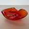 Italian Murano Red Glass Shell Bowl by Antonio Da Ros for Cenedese, 1960s 12