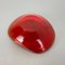 Italian Murano Red Glass Shell Bowl by Antonio Da Ros for Cenedese, 1960s 14