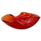 Italian Murano Red Glass Shell Bowl by Antonio Da Ros for Cenedese, 1960s, Image 1