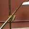 Italian Brass and White Painted Metal Floor Lamp, 1950s, Image 4