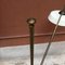 Italian Brass and White Painted Metal Floor Lamp, 1950s 5