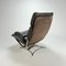 Scandinavian Chrome and Leather Lounge Chair, 1960s 4