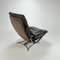 Fauteuil Scandinave en Chrome et Cuir, 1960s 5