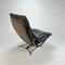 Scandinavian Chrome and Leather Lounge Chair, 1960s, Image 5