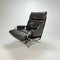 Scandinavian Chrome and Leather Lounge Chair, 1960s 1