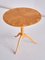 Swedish Three Legged Side Table in Masur Birch by Carl Malmsten Berg, 1950s, Image 4