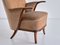 German Beech and Velvet Sculptural Armchairs by Adolf Wrenger, 1950s, Set of 2, Image 8