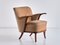 German Beech and Velvet Sculptural Armchairs by Adolf Wrenger, 1950s, Set of 2, Image 5