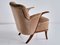 German Beech and Velvet Sculptural Armchairs by Adolf Wrenger, 1950s, Set of 2, Image 6