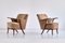 German Beech and Velvet Sculptural Armchairs by Adolf Wrenger, 1950s, Set of 2 1