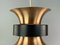 Space Age Deckenlampe aus Metall, 1960er 7