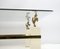 Mid-Century French Coffee Table with Brass Horses from Maison Charles, 1970s 7