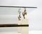 Mid-Century French Coffee Table with Brass Horses from Maison Charles, 1970s, Image 7