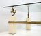 Mid-Century French Coffee Table with Brass Horses from Maison Charles, 1970s 8