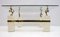 Mid-Century French Coffee Table with Brass Horses from Maison Charles, 1970s, Image 6